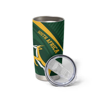 Personalized South Africa Rugby Bokke Tumbler Cup Minimalism Style