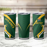 Personalized South Africa Rugby Bokke Tumbler Cup Minimalism Style