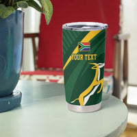 Personalized South Africa Rugby Bokke Tumbler Cup Minimalism Style