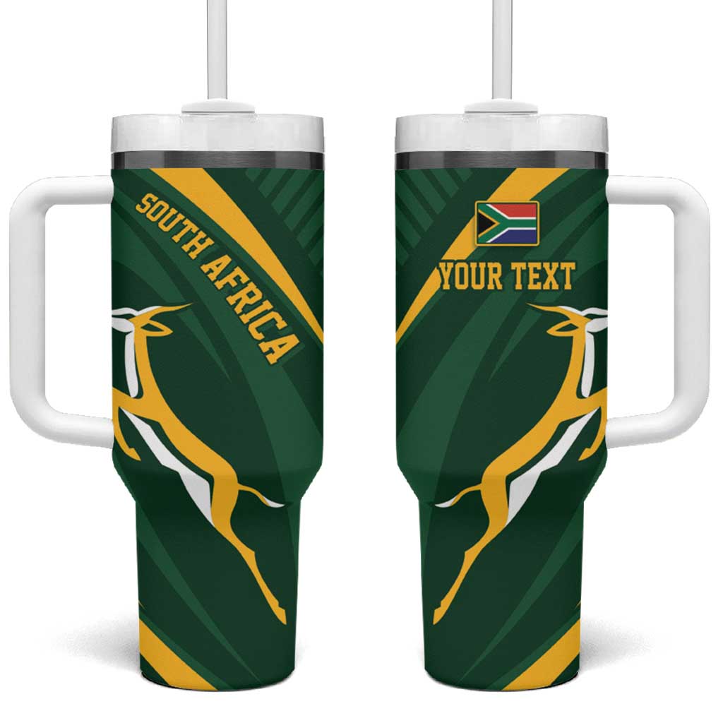 Personalized South Africa Rugby Bokke Tumbler With Handle Minimalism Style