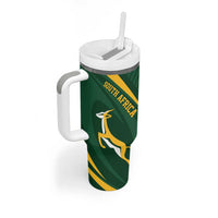 Personalized South Africa Rugby Bokke Tumbler With Handle Minimalism Style