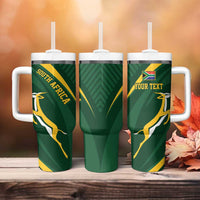Personalized South Africa Rugby Bokke Tumbler With Handle Minimalism Style