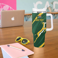 Personalized South Africa Rugby Bokke Tumbler With Handle Minimalism Style