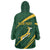 Personalized South Africa Rugby Bokke Wearable Blanket Hoodie Minimalism Style