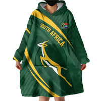 Personalized South Africa Rugby Bokke Wearable Blanket Hoodie Minimalism Style