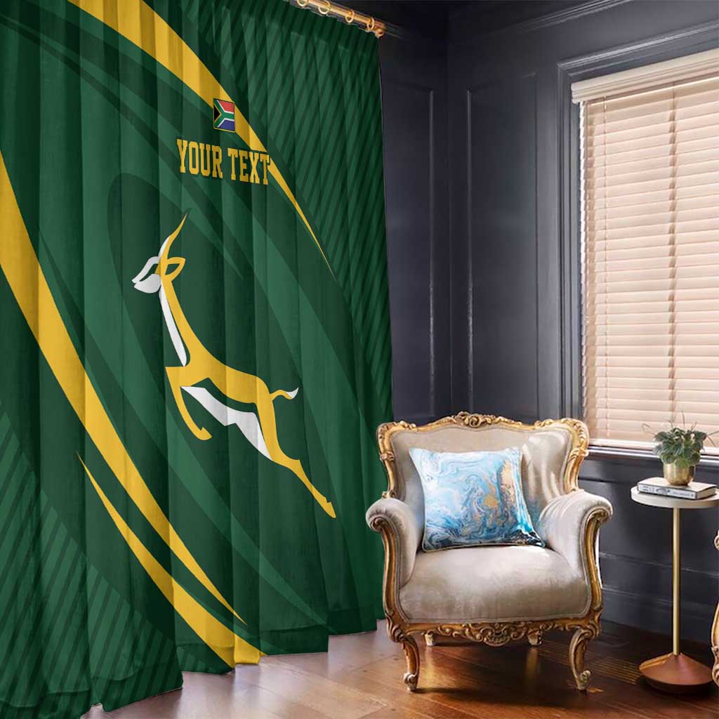 Personalized South Africa Rugby Bokke Window Curtain Minimalism Style