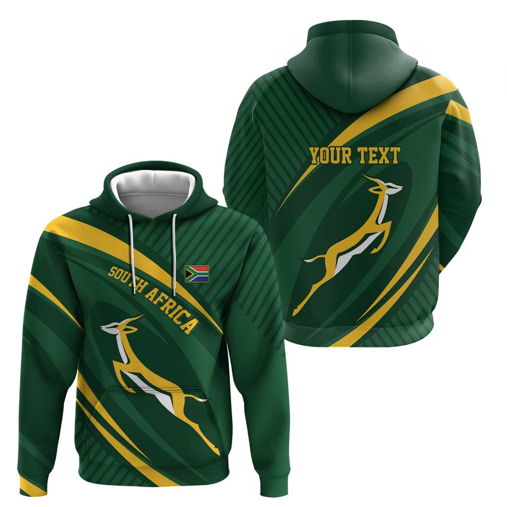 Personalized South Africa Rugby Bokke Zip Hoodie Minimalism Style