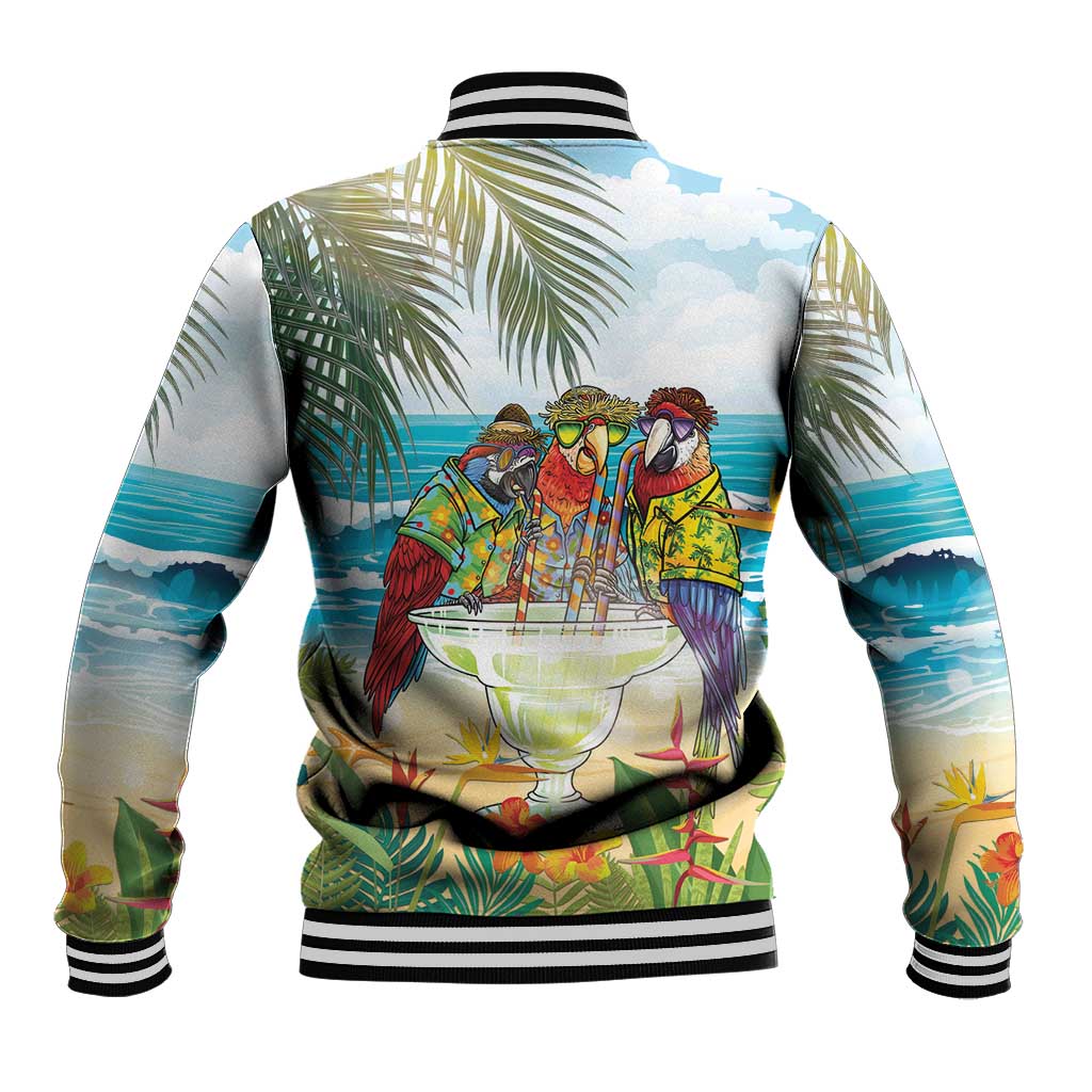 It's 5 o'clock Somewhere Baseball Jacket Beach Party - Wonder Print Shop