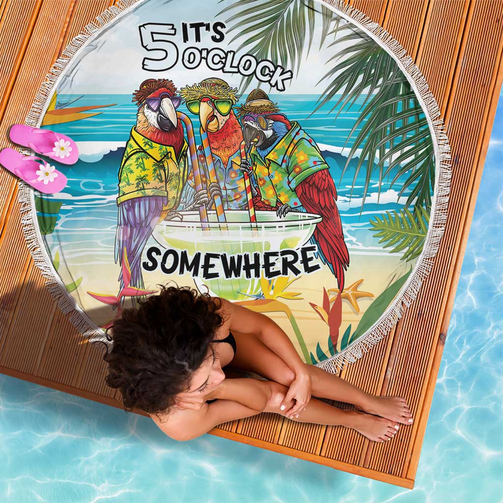 It's 5 o'clock Somewhere Beach Blanket Beach Party - Wonder Print Shop