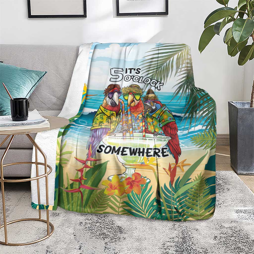 It's 5 o'clock Somewhere Blanket Beach Party - Wonder Print Shop
