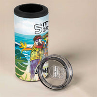 It's 5 o'clock Somewhere 4 in 1 Can Cooler Tumbler Beach Party - Wonder Print Shop