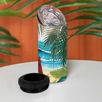 It's 5 o'clock Somewhere 4 in 1 Can Cooler Tumbler Beach Party - Wonder Print Shop