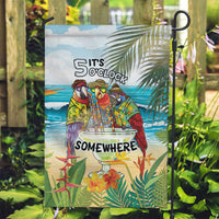 It's 5 o'clock Somewhere Garden Flag Beach Party - Wonder Print Shop