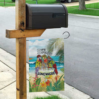 It's 5 o'clock Somewhere Garden Flag Beach Party - Wonder Print Shop