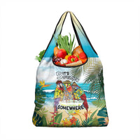 It's 5 o'clock Somewhere Grocery Bag Beach Party - Wonder Print Shop