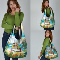 It's 5 o'clock Somewhere Grocery Bag Beach Party - Wonder Print Shop