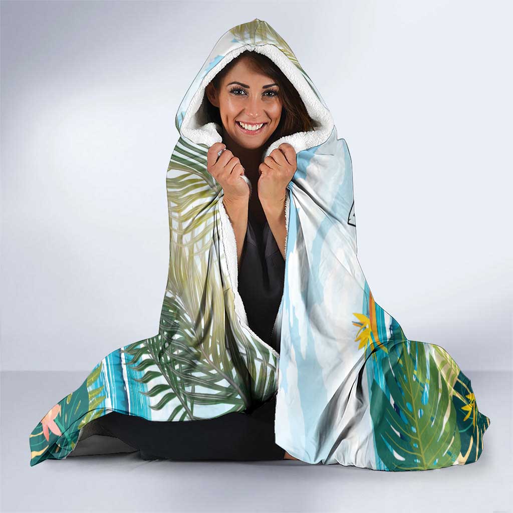 It's 5 o'clock Somewhere Hooded Blanket Beach Party - Wonder Print Shop