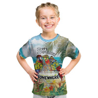 It's 5 o'clock Somewhere Kid T Shirt Beach Party - Wonder Print Shop