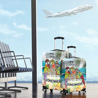 It's 5 o'clock Somewhere Luggage Cover Beach Party - Wonder Print Shop