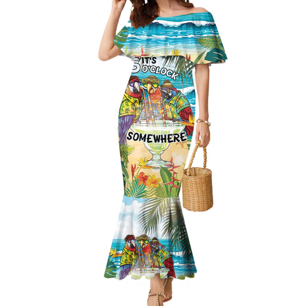 It's 5 o'clock Somewhere Mermaid Dress Beach Party - Wonder Print Shop