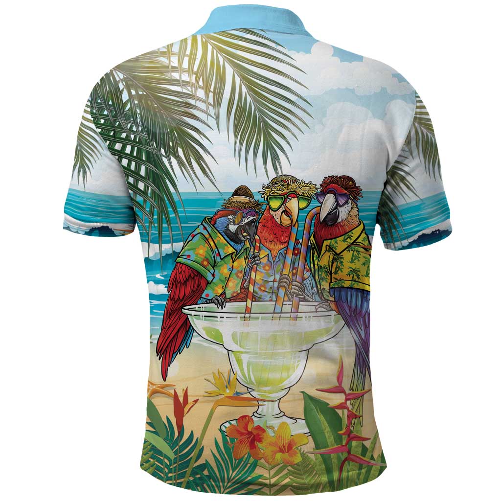 It's 5 o'clock Somewhere Polo Shirt Beach Party - Wonder Print Shop