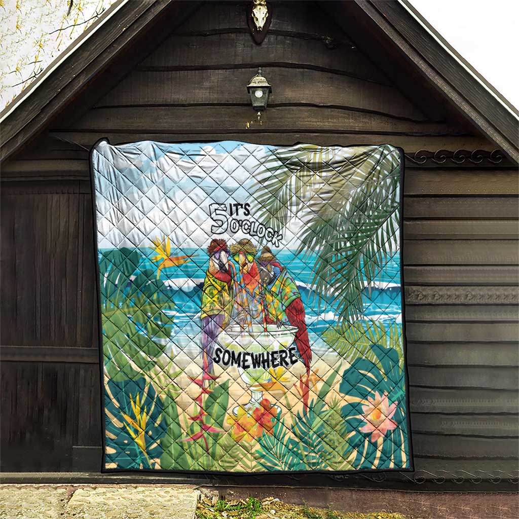 It's 5 o'clock Somewhere Quilt Beach Party - Wonder Print Shop