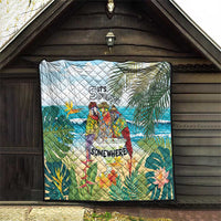 It's 5 o'clock Somewhere Quilt Beach Party - Wonder Print Shop