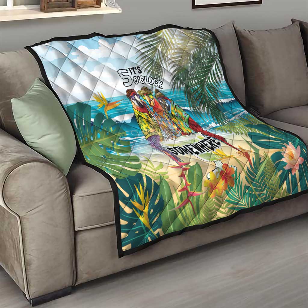 It's 5 o'clock Somewhere Quilt Beach Party - Wonder Print Shop