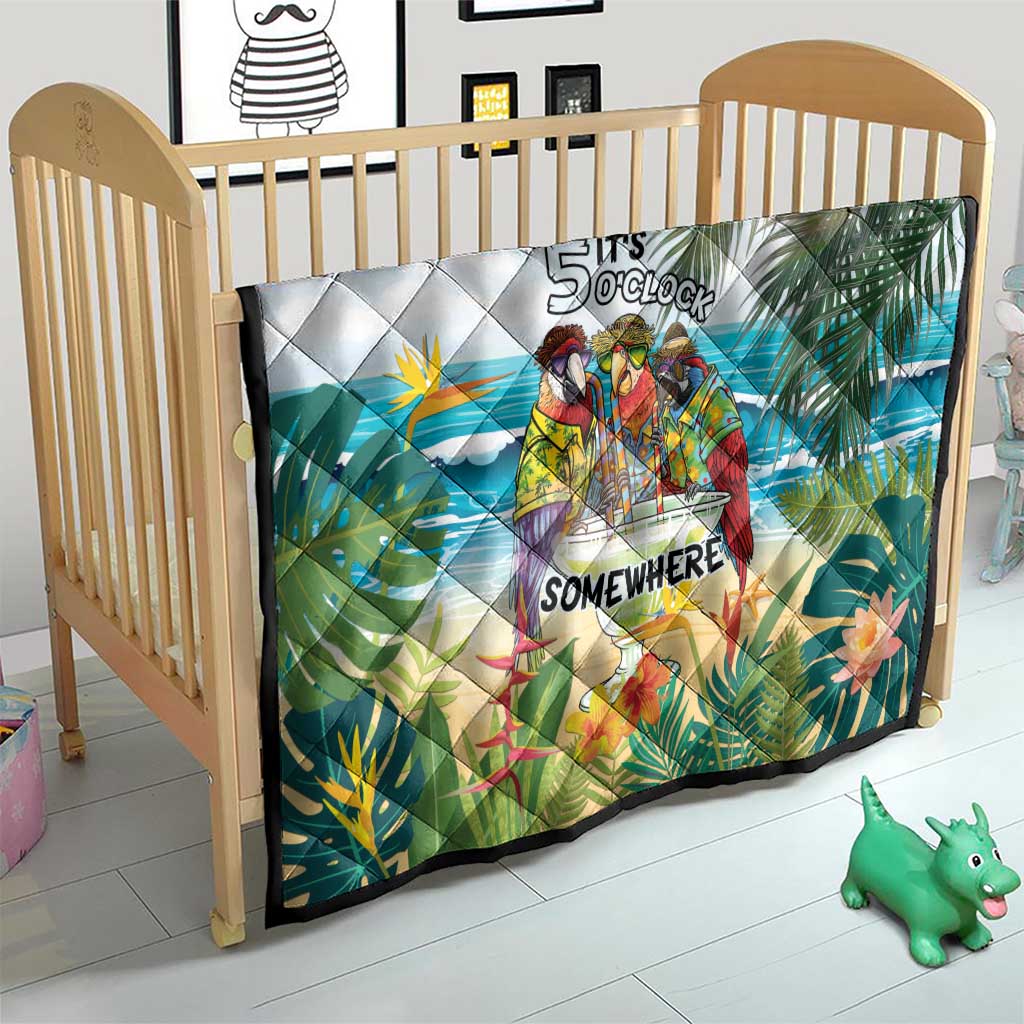 It's 5 o'clock Somewhere Quilt Beach Party - Wonder Print Shop