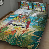 It's 5 o'clock Somewhere Quilt Bed Set Beach Party - Wonder Print Shop