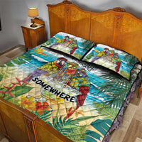 It's 5 o'clock Somewhere Quilt Bed Set Beach Party - Wonder Print Shop