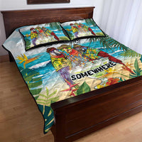 It's 5 o'clock Somewhere Quilt Bed Set Beach Party - Wonder Print Shop