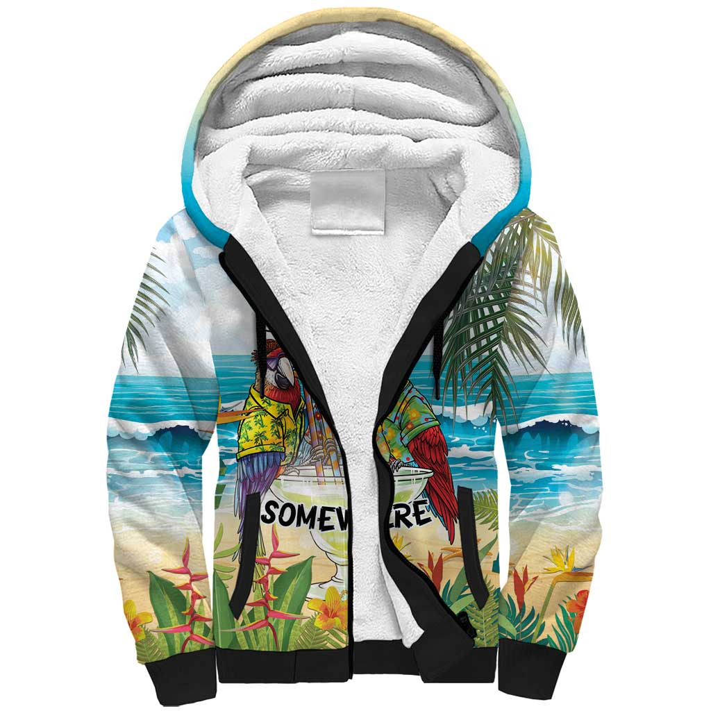 It's 5 o'clock Somewhere Sherpa Hoodie Beach Party - Wonder Print Shop