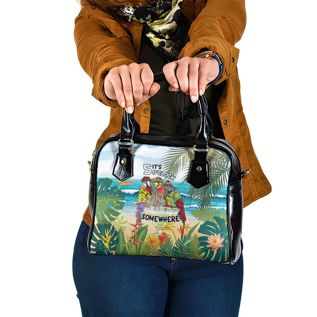 It's 5 o'clock Somewhere Shoulder Handbag Beach Party - Wonder Print Shop