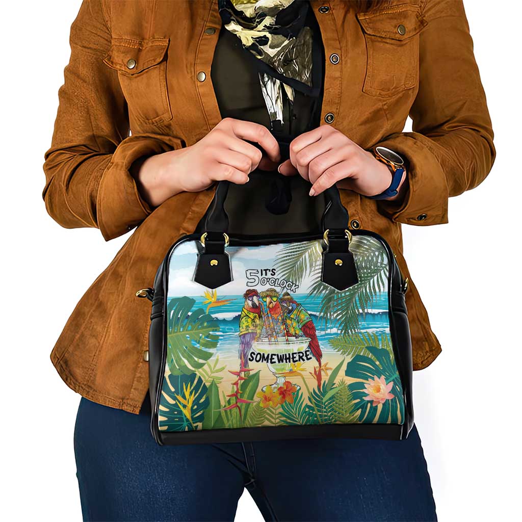 It's 5 o'clock Somewhere Shoulder Handbag Beach Party - Wonder Print Shop