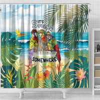 It's 5 o'clock Somewhere Shower Curtain Beach Party - Wonder Print Shop