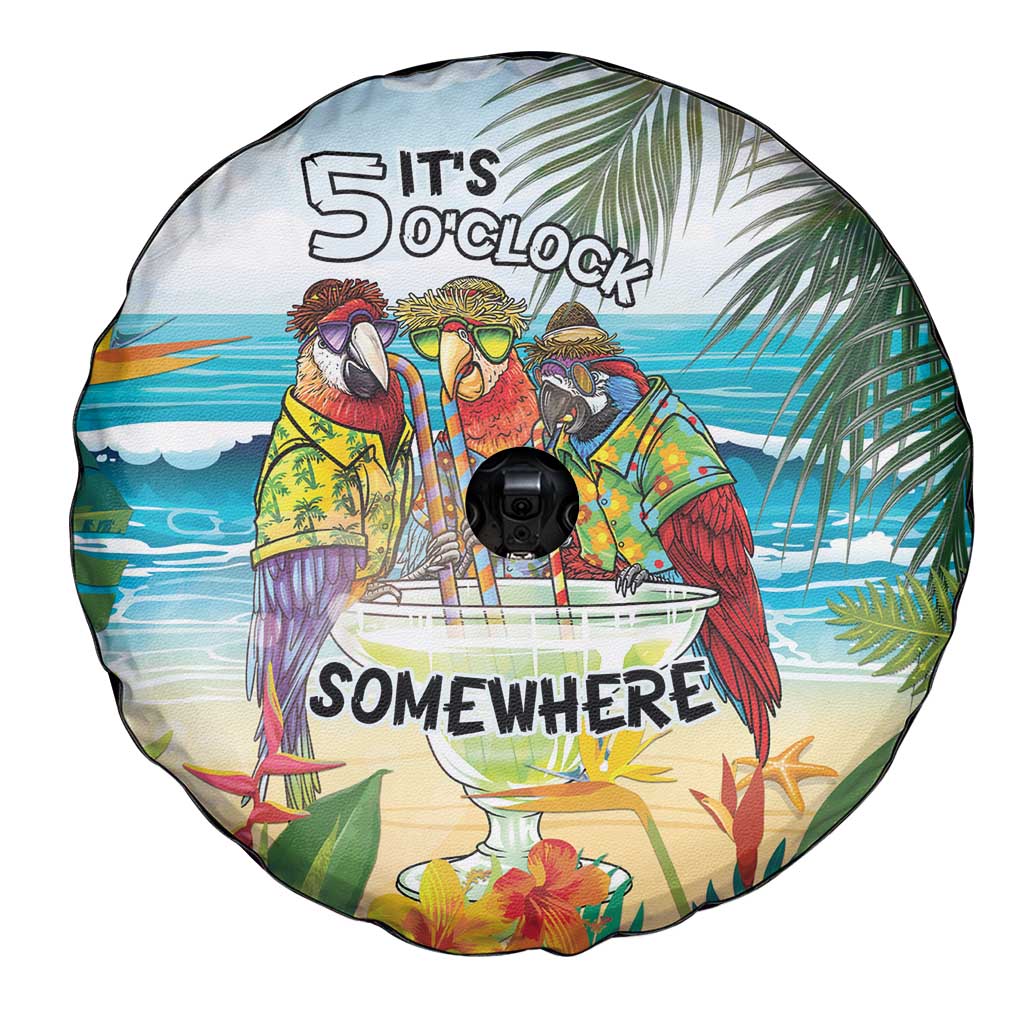 It's 5 o'clock Somewhere Spare Tire Cover Beach Party - Wonder Print Shop