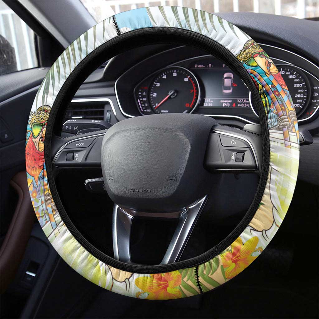 It's 5 o'clock Somewhere Steering Wheel Cover Beach Party - Wonder Print Shop
