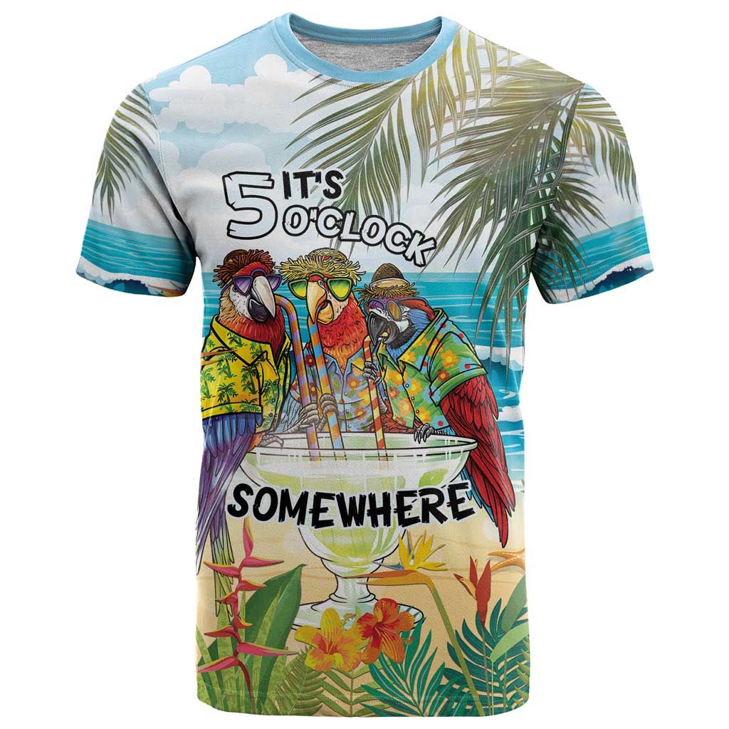 It's 5 o'clock Somewhere T Shirt Beach Party - Wonder Print Shop