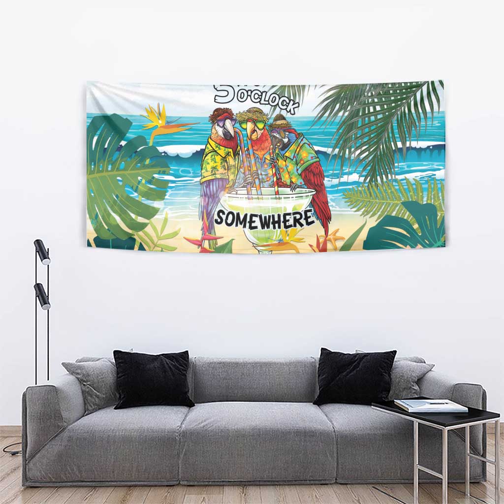 It's 5 o'clock Somewhere Tapestry Beach Party - Wonder Print Shop