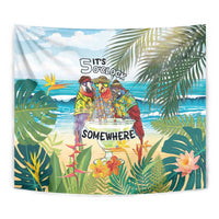It's 5 o'clock Somewhere Tapestry Beach Party - Wonder Print Shop