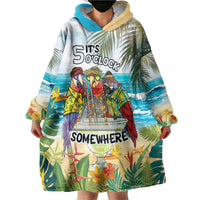 It's 5 o'clock Somewhere Wearable Blanket Hoodie Beach Party - Wonder Print Shop