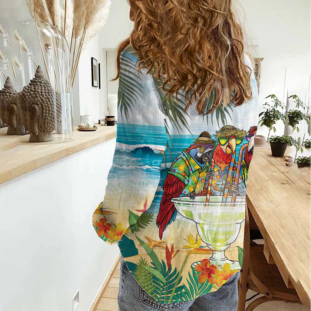 It's 5 o'clock Somewhere Women Casual Shirt Beach Party - Wonder Print Shop