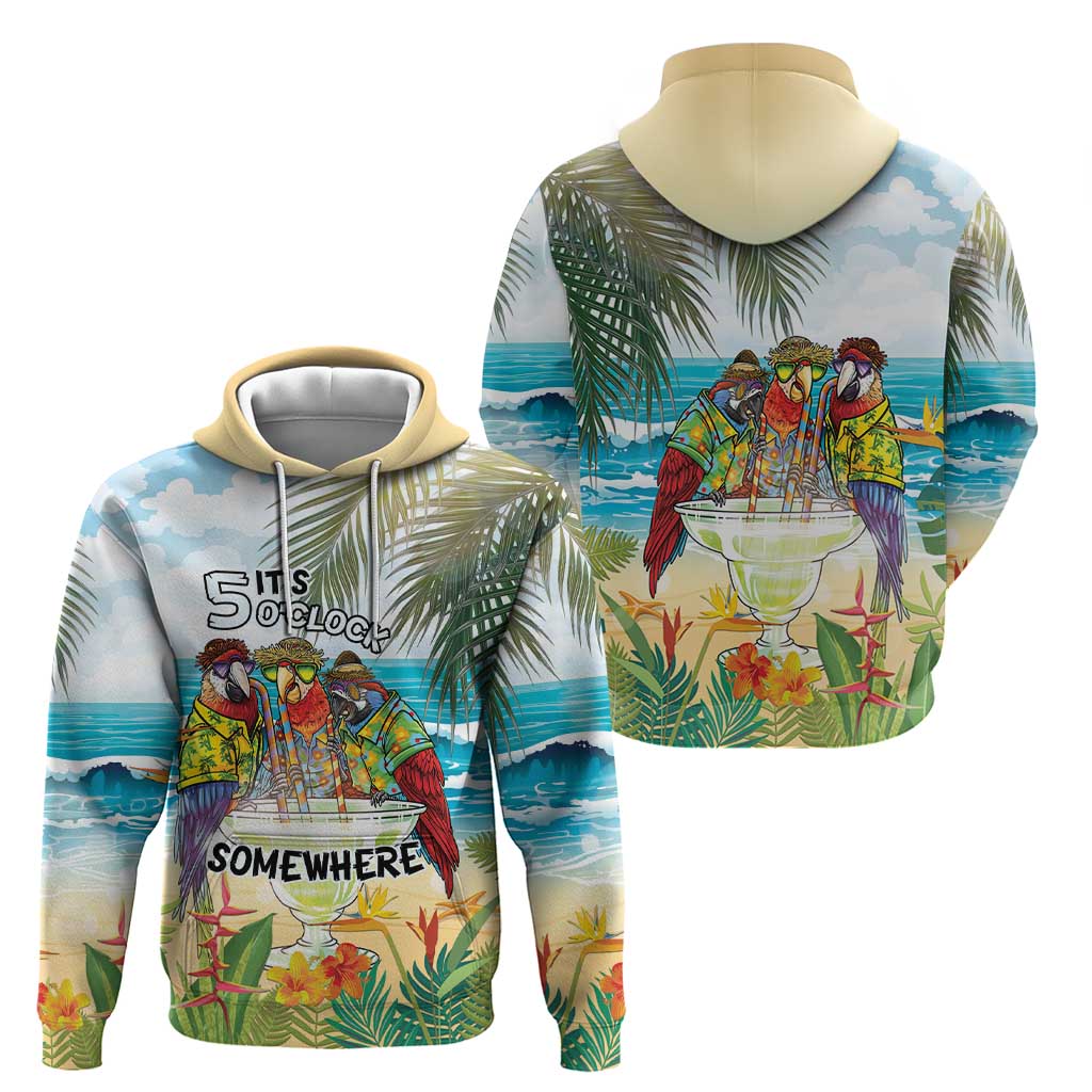 It's 5 o'clock Somewhere Zip Hoodie Beach Party - Wonder Print Shop