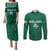 Personalised Ireland Rugby Couples Matching Puletasi Dress and Long Sleeve Button Shirts World Cup 2023 GO Shamrocks LT7 - Wonder Print Shop