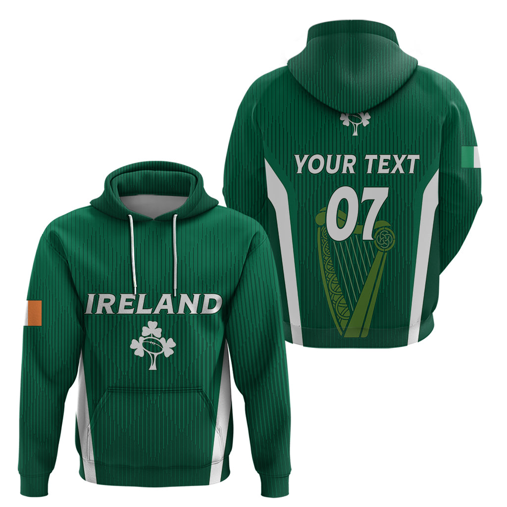Personalised Ireland Rugby Hoodie World Cup 2023 GO Shamrocks - Wonder Print Shop