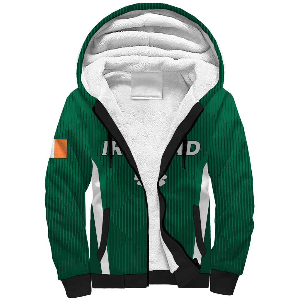 Personalised Ireland Rugby Sherpa Hoodie World Cup 2023 GO Shamrocks - Wonder Print Shop