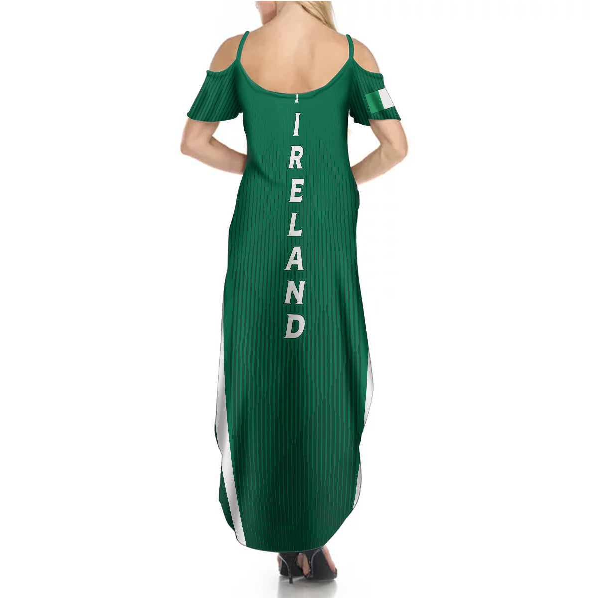 Personalised Ireland Rugby Summer Maxi Dress World Cup 2023 GO Shamrocks - Wonder Print Shop