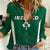 Personalised Ireland Rugby Women Casual Shirt World Cup 2023 GO Shamrocks - Wonder Print Shop
