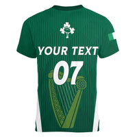 Personalised Ireland Rugby Women V Neck T Shirt World Cup 2023 GO Shamrocks - Wonder Print Shop